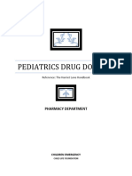 Pediatrics Drug Dosage-ChildLife Foundation