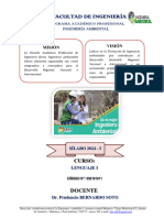 Silabo Lenguaje I Ingeniería Ambiental A - 2024-I
