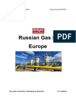 Geopolitics Work Russian Gaz in EU