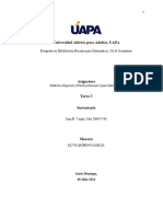 Tarea 3 Didáctica Especial y Práctica Docente I para Matemática