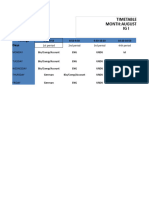 New Time Tables Aug 2022