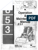 Bobcat 853 Operator Manual