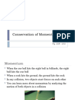 Conservation of Momentum in 1D