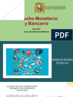 Derecho Monetario y Bancario: Docente: Juan José Blossiers Mazzinni