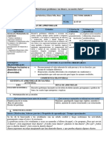 Sesion de Aprendizaje Matematica 11 de Julio