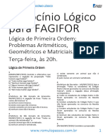 Raciocínio Lógico para FAGIFOR