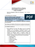 Guía de Actividades y Rúbrica de Evaluación - Unidad 2 - Fase 3 - Análisis Inferencial