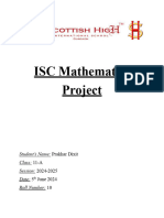 Mathematics Quadratic Equations and Graphs Project