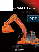 Operating Weight: 13,100kg (28,880lb) Bucket Capacity (PCSA) : 0.58m (0.76cu Yd) Engine Power: 96kw (128HP) /2,200rpm