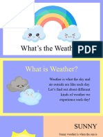 What's The Weather Science Presentation in Colorful Animated Illustrative Style