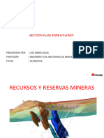 Curso Secuencias de Explotación Recursos Reservas