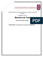 Tarea de Aterrizaje Mecanica de Vuelo