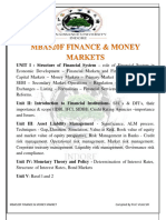 Mba 520F Finance & Money Market