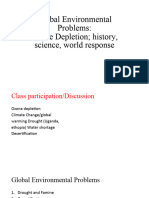 Global Environmental Problems Ozone Depletion, Drought Desert