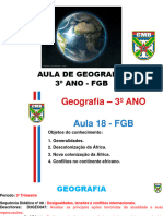 SD NR 08 - Aula 18 - FGB - Conflitos Continente Africano