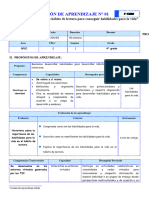 Sesión 1 - Buscamos Desarrollar Un Hábito de Lectura para Conseguir Habilidades para La Vida - DPCC 4to