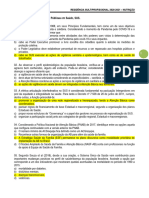 QUESTÕES 01 A 20 - Políticas Públicas em Saúde, SUS.: Residência Multiprofissional 2020-2021 - Nutrição