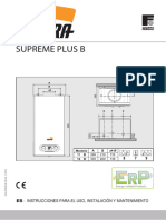 Manual Instrucciones Calentadores A Gas Supreme Plus B Cointra