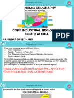 01 Geography Grade12 Economic Geog - Core Industrial Regions of South Africa