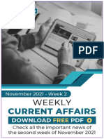 Weekly Current Affairs November 2021 Week 2 - Compressed