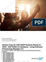 SystemCopy swpm20 Ux Abap Hana