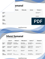 Menu Semanal Marzo 2024