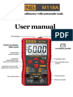 Manual Aneng M118A