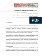 Os Processos de Ensino e de Aprendizagem em Geografia