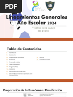 Lineamientos Generales - Inicio Año Ecolar 2024 Sandra