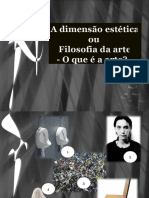 1 - A Dimensão Estética - Filosofia de Arte