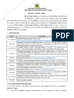 Edital No 22 2024 Cursos Escola de Musica Nivel Tecnico