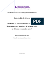 Sistemas de Almacenamiento de Energias Renovables para La Mejora de La Integracion en Sistemas Conectados A Red