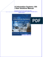 Full Download Principles of Information Systems 13th Edition Stair Solutions Manual All Chapter 2024 PDF