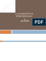 Lecture 1 - Definition Scope and Uses of Epidemiology