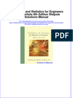 Full Download Probability and Statistics For Engineers and Scientists 9th Edition Walpole Solutions Manual All Chapter 2024 PDF