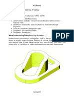 Engineering Drawing - Sectioning Note