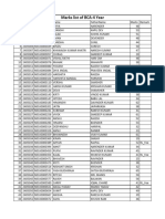 BCA-4 Year Session 2024-25