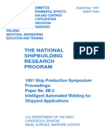 Intelligent Automated Welding For Shipyard Applications