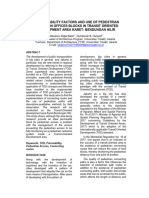 Permeability Factors and Use of Pedestrian Access On Offices Blocks in Transit Oriented Development Area Karet - Bendungan Hilir