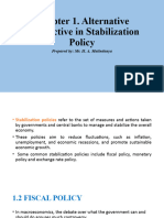 Chapter 1 - Alternative Perspective in Stabilization Policy