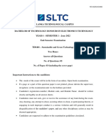 TDS401 - Sustainable and Green Technology End Semester Examination Paper