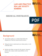 Medical Insurance - A Presentation To Uls