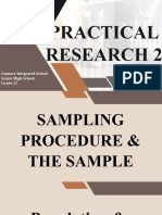 Pr2 - Sampling Procedure