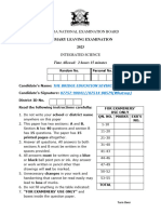 PLE 2023 SCIENCE MARKING GUIDE BY BES-Ug - 112916 2