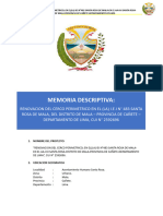 Memoria Descriptiva Proyecto