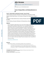 Mental Health, Behavior Change Skills, and Eating Behaviors in Postpartum Women