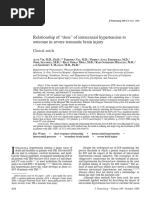 Relationship of "Dose" of Intracranial Hypertension To Outcome in Severe Traumatic Brain Injury