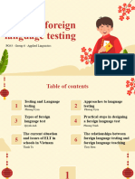 Edited (PG43) - Applied Linguistics - G6 - Topic 7 - Issues in Foreign Language Testing