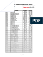 Thermo Scientific 2024 - Restriction Enzyme Price List - Rev 1