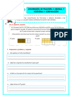 Ficha Jue 30 Mate Conversión y Comparación de Decimales FB Maestras de Primarias